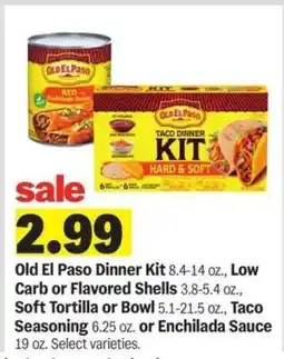 Meijer Old El Paso Dinner Kit offer