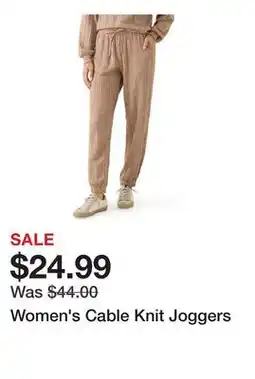 Belk Women's Cable Knit Joggers offer
