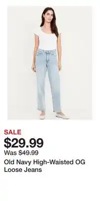 Old Navy Old Navy High-Waisted OG Loose Jeans offer