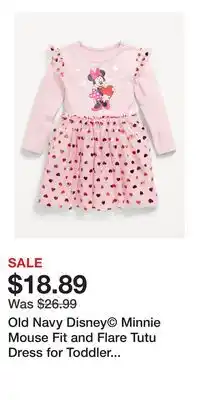 Old Navy Old Navy Disney Minnie Mouse Fit and Flare Tutu Dress for Toddler Girls offer