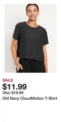 Old Navy Old Navy CloudMotion T-Shirt offer