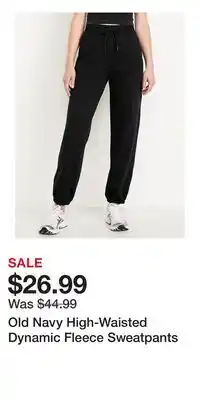 Old Navy Old Navy High-Waisted Dynamic Fleece Sweatpants offer