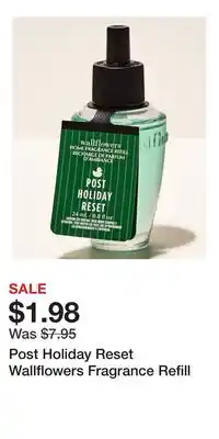 Bath & Body Works Post Holiday Reset Wallflowers Fragrance Refill offer