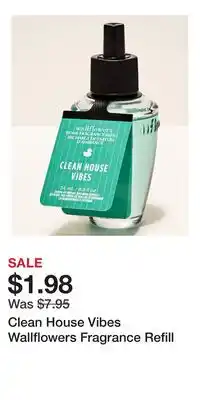 Bath & Body Works Clean House Vibes Wallflowers Fragrance Refill offer