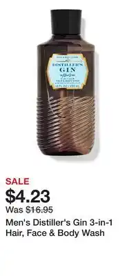 Bath & Body Works Men's Distiller's Gin 3-in-1 Hair, Face & Body Wash offer