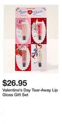 Bath & Body Works Valentine's Day Tear-Away Lip Gloss Gift Set offer