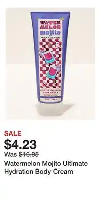 Bath & Body Works Watermelon Mojito Ultimate Hydration Body Cream offer