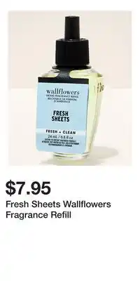 Bath & Body Works Fresh Sheets Wallflowers Fragrance Refill offer