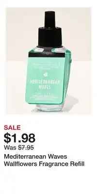 Bath & Body Works Mediterranean Waves Wallflowers Fragrance Refill offer