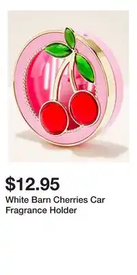 Bath & Body Works White Barn Cherries Car Fragrance Holder offer