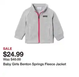Belk Baby Girls Benton Springs Fleece Jacket offer