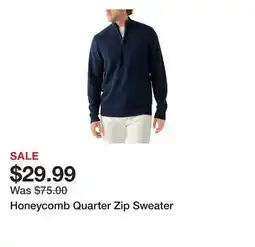 Belk Honeycomb Quarter Zip Sweater offer