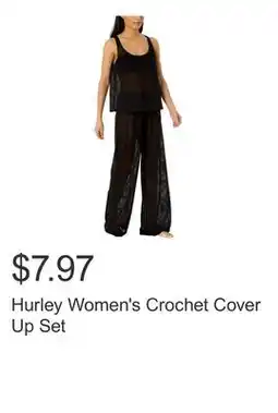 Costco Hurley Women's Crochet Cover Up Set offer