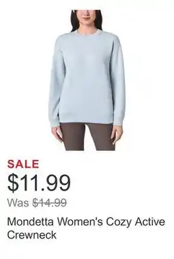 Costco Mondetta Women's Cozy Active Crewneck offer