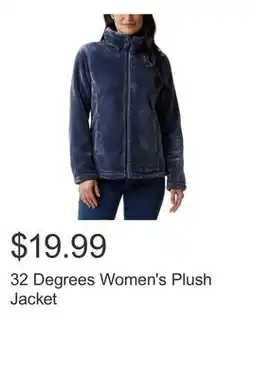 Costco 32 Degrees Women's Plush Jacket offer