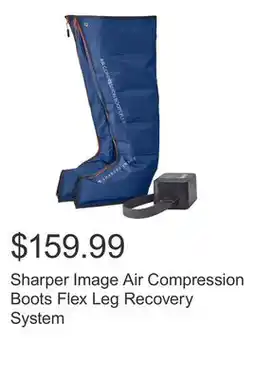 Costco Sharper Image Air Compression Boots Flex Leg Recovery System offer