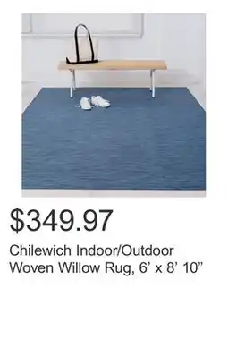 Costco Chilewich Indoor/Outdoor Woven Willow Rug, 6' x 8' 10 offer