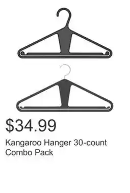 Costco Kangaroo Hanger 30-count Combo Pack offer