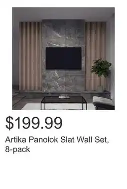Costco Artika Panolok Slat Wall Set, 8-pack offer