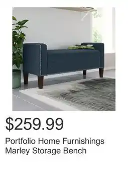 Costco Portfolio Home Furnishings Marley Storage Bench offer
