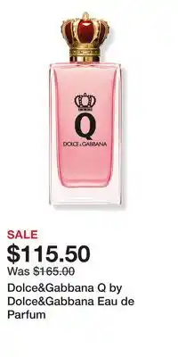 Ulta Beauty Dolce&Gabbana Q by Dolce&Gabbana Eau de Parfum offer