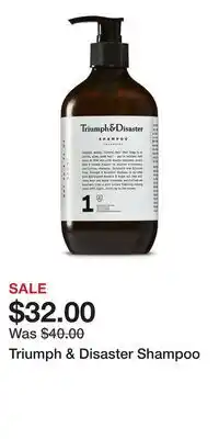 Ulta Beauty Triumph & Disaster Shampoo offer