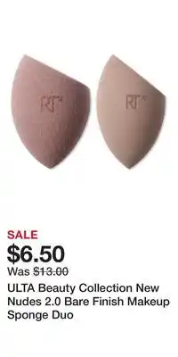 Ulta Beauty ULTA Beauty Collection New Nudes 2.0 Bare Finish Makeup Sponge Duo offer