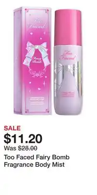 Ulta Beauty Too Faced Fairy Bomb Fragrance Body Mist offer