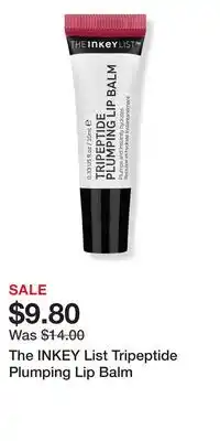 Ulta Beauty The INKEY List Tripeptide Plumping Lip Balm offer