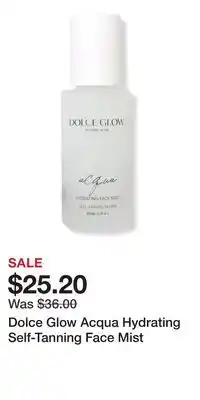 Ulta Beauty Dolce Glow Acqua Hydrating Self-Tanning Face Mist offer