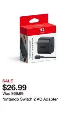 Game Stop Nintendo Switch 2 AC Adapter offer