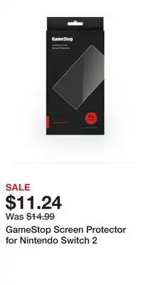 Game Stop GameStop Screen Protector for Nintendo Switch 2 offer