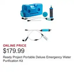 Costco Ready Project Portable Deluxe Emergency Water Purification Kit offer
