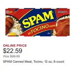 Costco SPAM Canned Meat, Tocino, 12 oz, 8-count offer