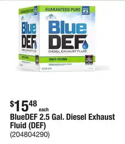 The Home Depot BlueDEF 2.5 Gal. Diesel Exhaust Fluid (DEF) offer