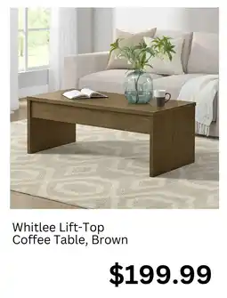 Costco Whitlee Lift-Top Coffee Table, Brown offer