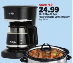 Meijer Mr. Coffee 12 Cup Programmable Coffee Maker offer