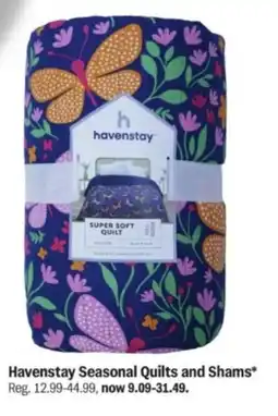 Meijer Havenstay Seasonal Quilts and Shams offer