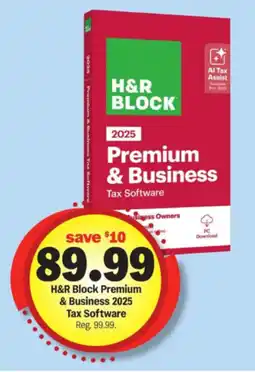 Meijer H&R Block Premium & Business 2025 Tax Software offer