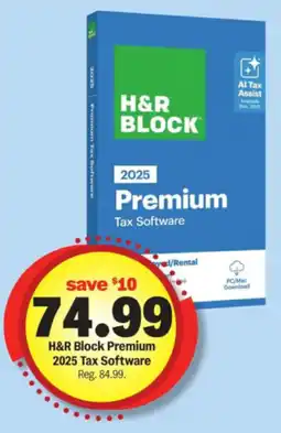 Meijer H&R Block Premium 2025 Tax Software offer