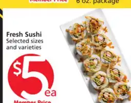 Albertsons Fresh Sushi offer