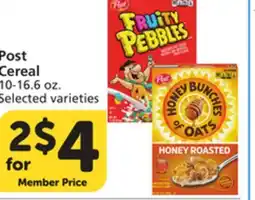 Albertsons Post Cereal offer