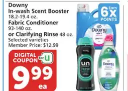 Albertsons Downy In-wash Scent Booster 18.2-19.4 oz. Fabric Conditioner 93-140 oz. or Clarifying Rinse 48 oz offer
