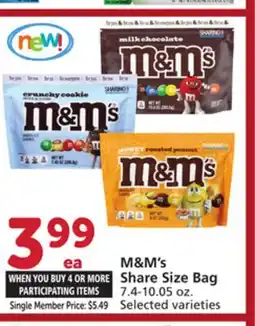 Albertsons M&M's Share Size Bag offer