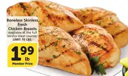 Albertsons Boneless Skinless Fresh Chicken Breasts offer