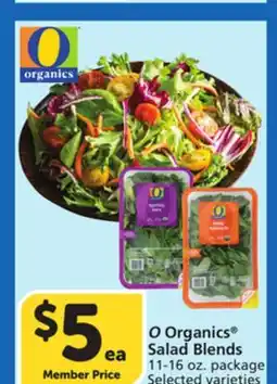 Albertsons O Organics Salad Blends offer