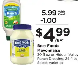 Ralphs Best Foods Mayonnaise offer