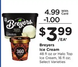 Ralphs Breyers Ice Cream offer