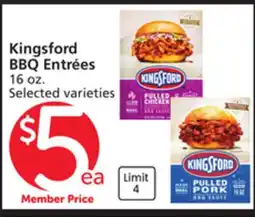 Vons Kingsford BBQ EntrΓ©es offer