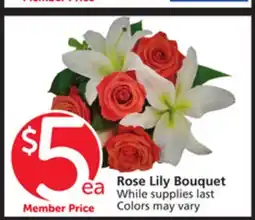 Vons Rose Lily Bouquet offer